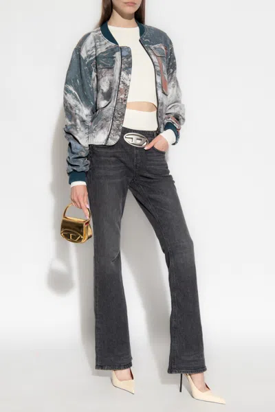 Diesel ‘m-peris' Ribbed Top In Cream