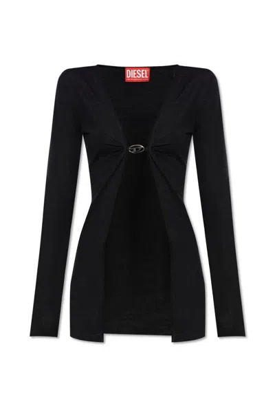 DIESEL M-PIERRY KNIT LONG CARDIGAN