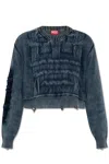 Diesel Destroyed Jumper With Floating Yarn Logo In At