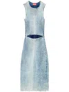 Diesel M-taryn Ribbed Midi Dress