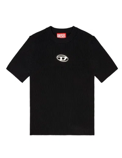 Diesel M-valari Ss Jersey In Black
