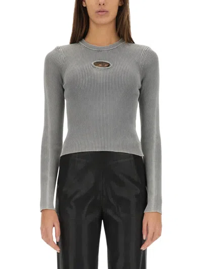 Diesel "m Valary R" Jersey In Gray