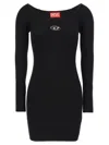 Diesel Black M-vera Mini Dress In Black