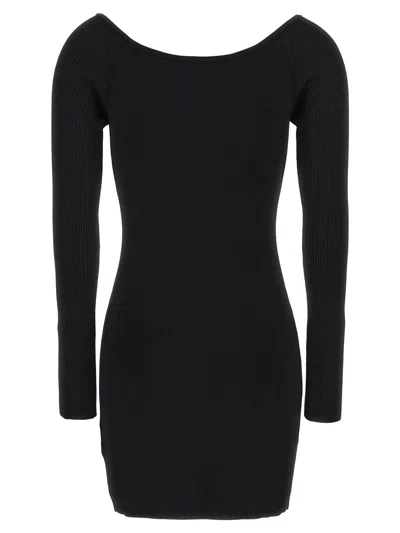 Diesel M-vera Knitted Mini Dress In Black