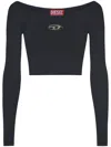 Diesel T-shirt M-vera-ls In Black