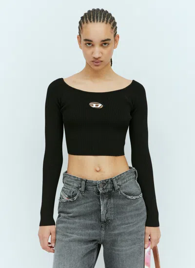 DIESEL M-VERA-LS KNIT CROP TOP