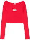 Diesel Red Top Cropped M-vera-ls In Pink