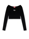 Diesel M-vera-ls Sustainable Viscose Sweater In Black
