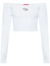Diesel Top In Viscose Yarn From Responsibly Managed Forests In White