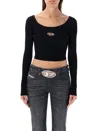 Diesel T-shirt M-vera-ls In Black
