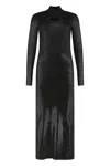 Diesel Black Shiny M-zary Dress Women In Black