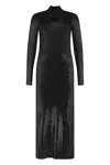 Diesel Black Shiny M-zary Dress Women In Black