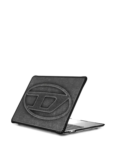 Diesel Macbook 13 Moulded Logo Laptop Sleeve In Brown