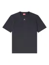 Diesel Mens 9xx T-madjust-tr Branded Cotton-jersey T-shirt In Black