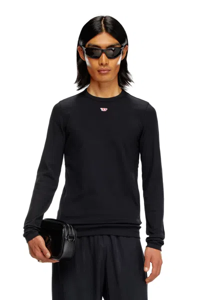 Diesel Long-sleeve T-shirt With D Patch In Tobedefined