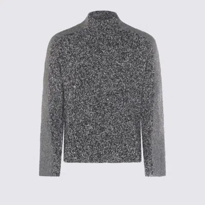 DIESEL DIESEL GREY WOOL KNITWEAR