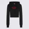 Diesel 'slimmy Hood' Sweatshirt In Black