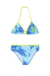 Diesel Logo-print Bikini In Blue