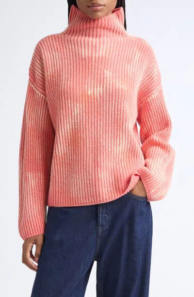 Diesel ® M-amet Wool Blend Rib Sweater In Pink