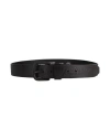 Diesel Man Belt Black Size 30 Bovine Leather In Black