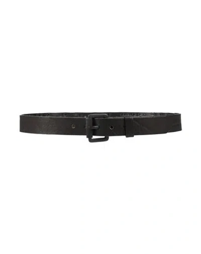 Diesel Man Belt Black Size 36 Cow Leather