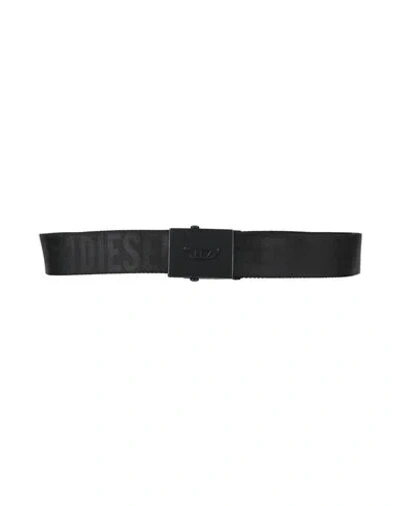 Diesel Man Belt Black Size 38 Polyamide, Polyester