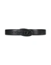 Diesel Man Belt Black Size 39.5 Cow Leather