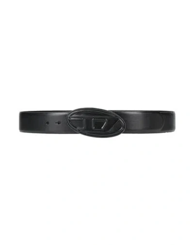 Diesel Man Belt Black Size 39.5 Cow Leather