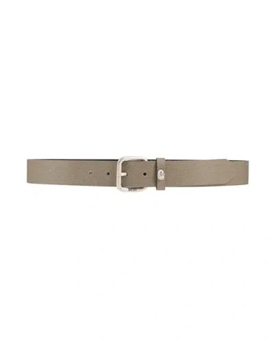 Diesel Man Belt Khaki Size 39.5 Leather In Sand