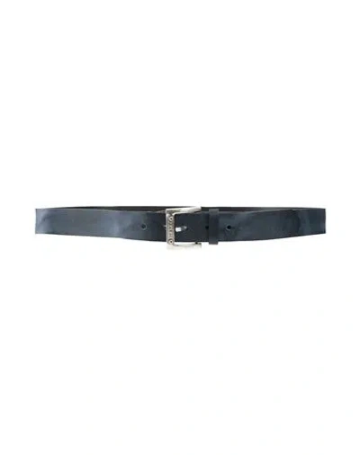 Diesel Man Belt Midnight Blue Size 39.5 Cow Leather