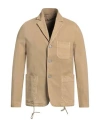 Diesel Man Blazer Beige Size S Cotton, Elastane In Beige
