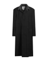 Diesel Man Coat Black Size 44 Polyester, Virgin Wool, Cotton In Black