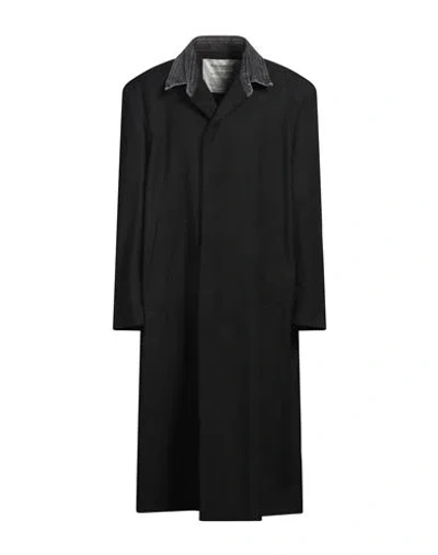 Diesel Man Coat Black Size 44 Polyester, Virgin Wool, Cotton