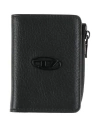Diesel Man Coin Purse Black Size - Cow Leather, Zamak
