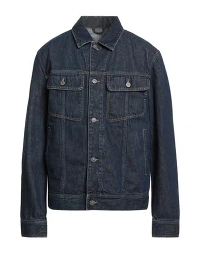 Diesel Man Denim Outerwear Blue Size L Cotton