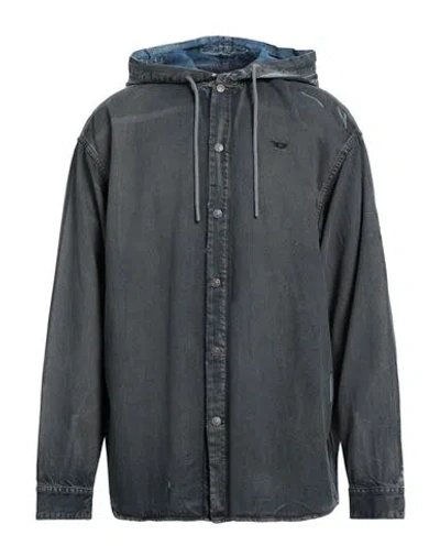 Diesel Man Denim Shirt Blue Size L Lyocell