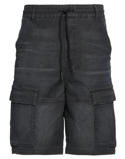 Diesel Man Denim Shorts Black Size 34 Cotton, Elastane