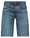 Diesel Man Denim Shorts Blue Size 34 Cotton In Blue
