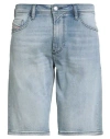 Diesel Man Denim Shorts Blue Size 34w-34l Cotton, Elastane In Blue