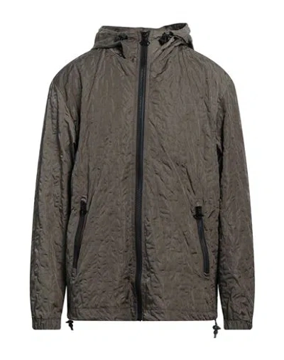 Diesel Man Jacket Khaki Size 38 Polyamide In Beige