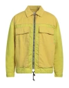 Diesel Man Jacket Lime Green Size L Nylon In Green
