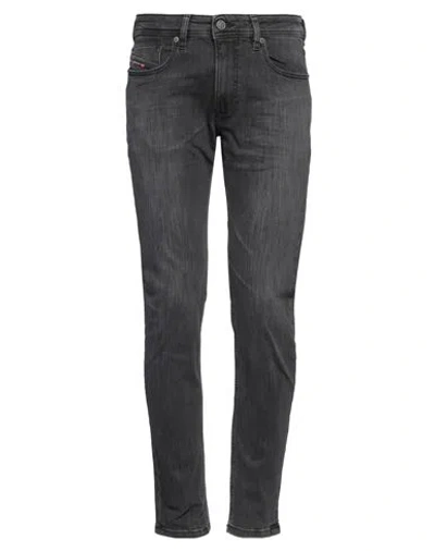 Diesel Man Jeans Black Size 31w-30l Cotton, Elastane