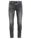 Diesel Man Jeans Black Size 32w-30l Cotton, Polyester, Elastane In Black