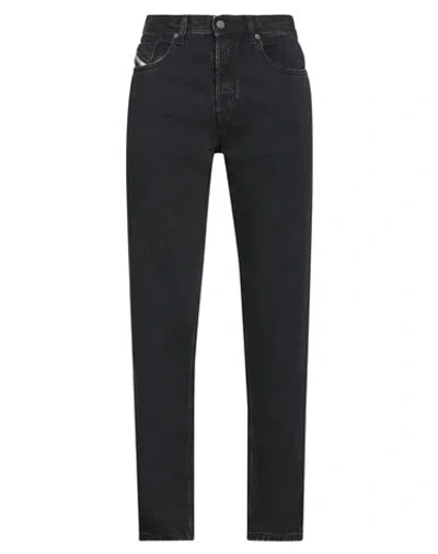 Diesel Man Jeans Black Size 33w-32l Cotton, Lycra