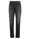 Diesel Man Jeans Black Size 34w-30l Cotton, Elastane In Black