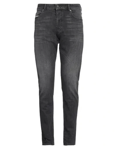 Diesel Man Jeans Black Size 34w-30l Cotton, Elastane In Gray