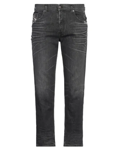 Diesel Man Jeans Black Size 34w-30l Cotton, Elastane