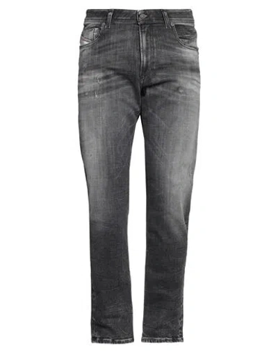 Diesel Man Jeans Black Size 34w-30l Cotton, Elastomultiester