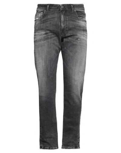 Diesel Man Jeans Black Size 33w-30l Cotton, Elastomultiester
