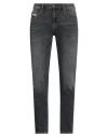 Diesel Man Jeans Black Size 33w-30l Cotton, Elastane In Black